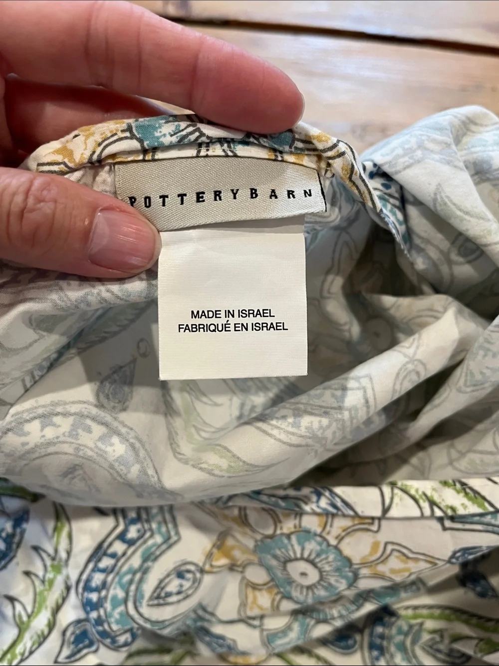 POTTERY BARN Oversized Standard Floral Pillow Cover Sham Medallion